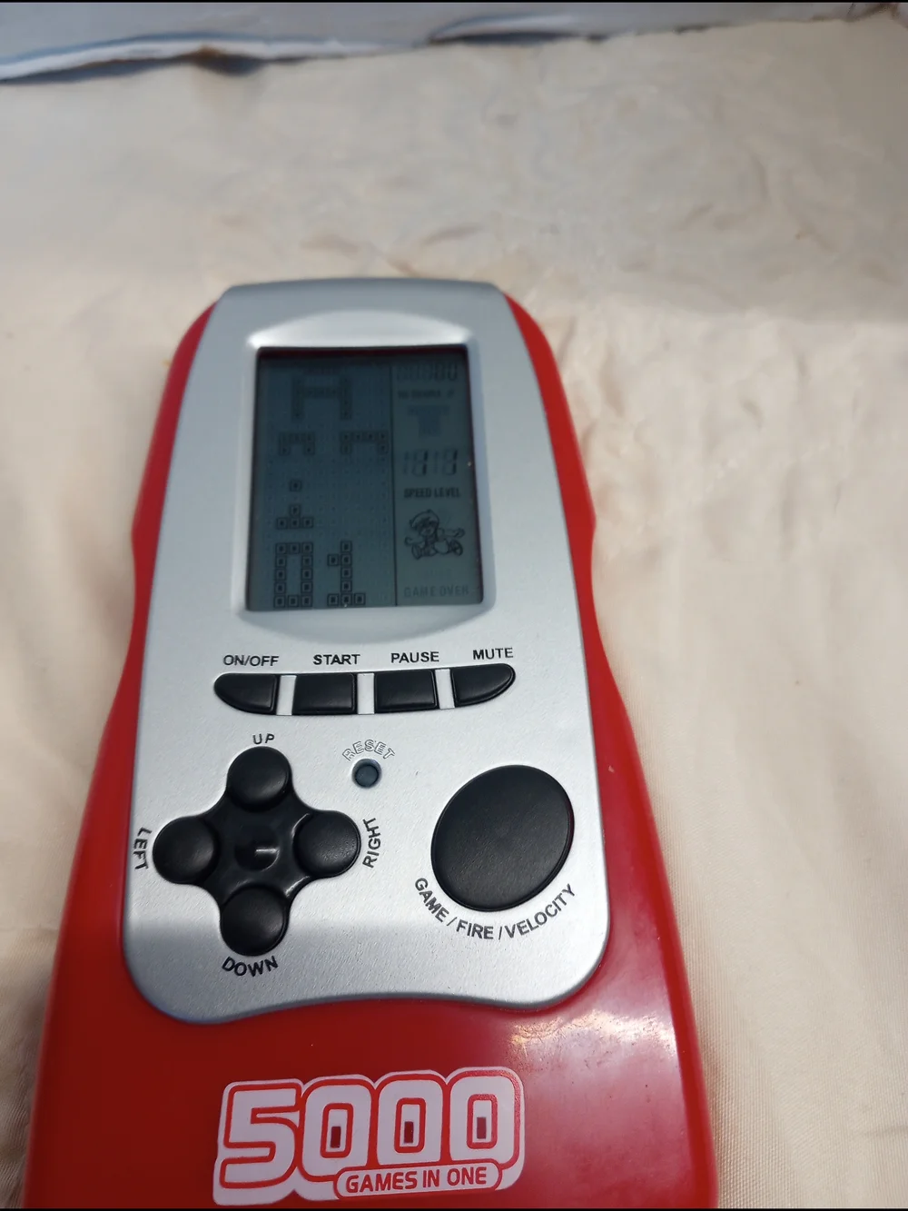 5000-in-1 Portable Handheld Game Console - Red